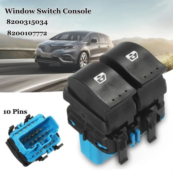 10-Pins POWER MASTER Fönsterbrytare För Renault Espace Grand Scenic Laguna 8200107772