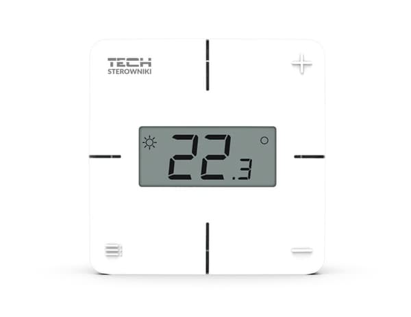 Trådlös mekanisk rumstermostat svart R-8X Tech Controllers