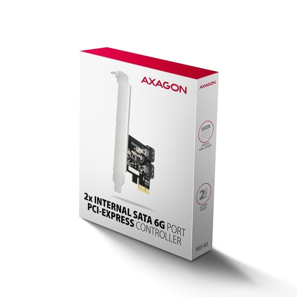 Axagon PCES-SJ2 liitäntäkortit/sovitin Sisäinen SATA
