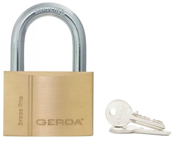 GERDA BRASS LINE S30 sjækelhængelås messing