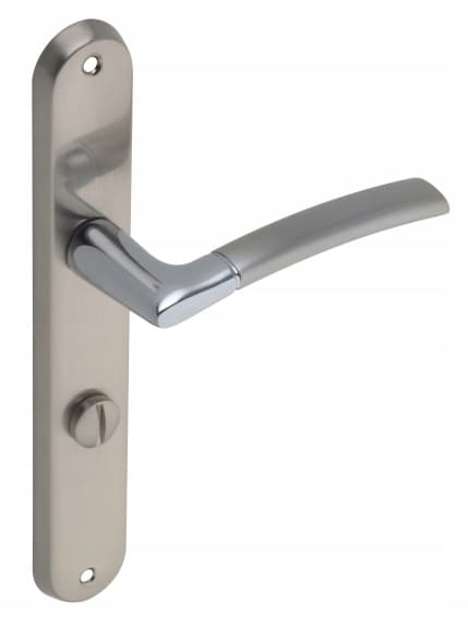 Invändigt handtag för toalett, lång platta, krom
