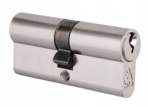 Låsinsats 30/45 mm Satinerad nickel + 3 nycklar