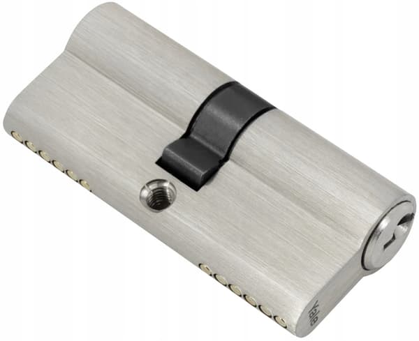 Satin cylinderlåsindsats 30/40 mm + 3 nøgler