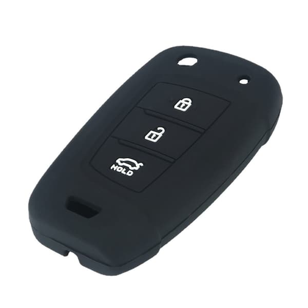 Kolmen painikkeen silikoninen auton avaimen suojus Hyundai New Santa Fe, ix35, Elantra, LA FESTA and ENCINO