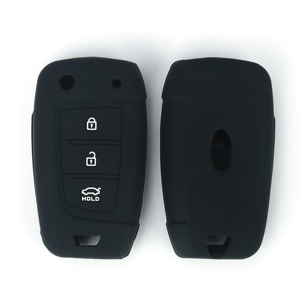 Kolmen painikkeen silikoninen auton avaimen suojus Hyundai New Santa Fe, ix35, Elantra, LA FESTA and ENCINO