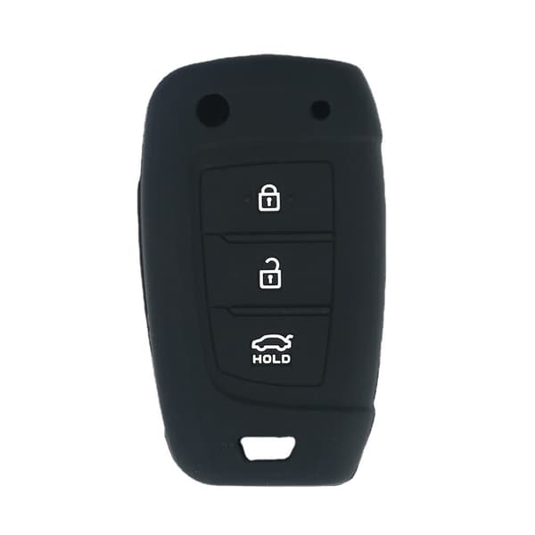 Kolmen painikkeen silikoninen auton avaimen suojus Hyundai New Santa Fe, ix35, Elantra, LA FESTA and ENCINO