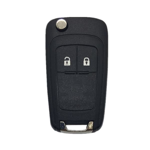 INF Sammenklappelig bilnøgledæksel til Buick/Opel/Chevrolet 2 knapper Sort