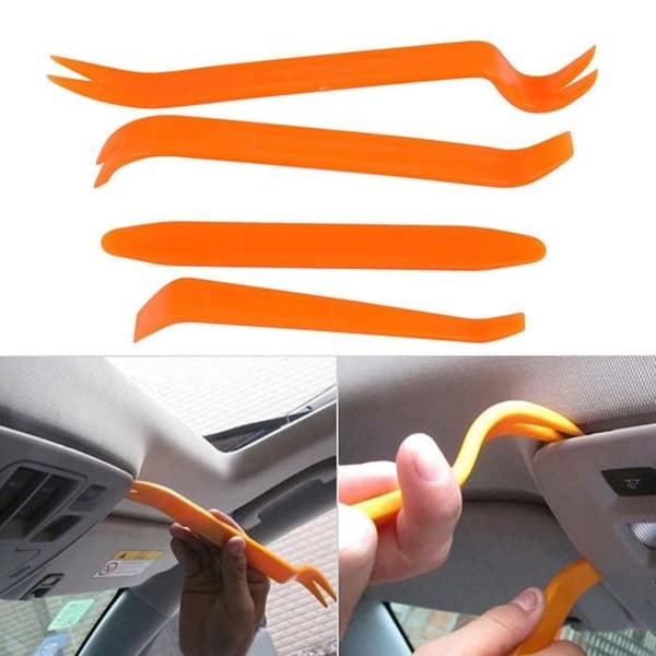 4 st Trim Installation Demonteringsverktyg, interiör Bilstereo Trim Tool Dörrpanel Clips Demonteringssats Bänd verktyg