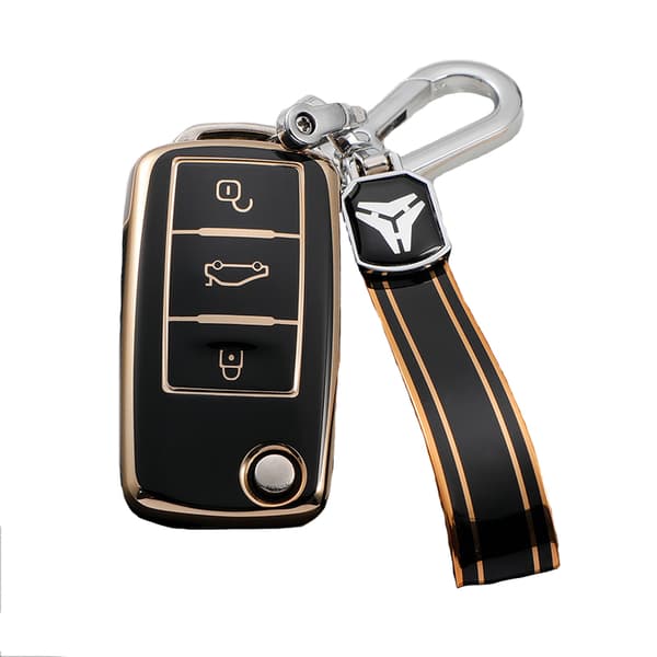 INF Auton avaimen kansi Volkswagen/Sagitar/Bora/CC/Magotan/Polo/Tanyue/Tuyue/Passat Musta