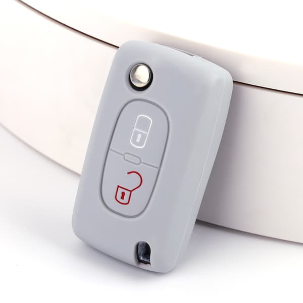 INF Silikoninen auton avaimenperäkotelo, auton kuoren kansi Peugeot 307:lle, 2 nappia