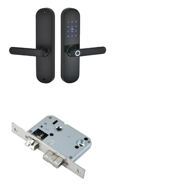 Älykäs sormenjälkilukko, Bluetooth-yhteys, sovelluksen hallinta, Musta 5572 Black 5050 2