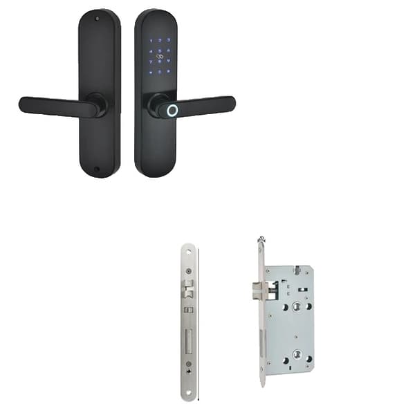 Älykäs sormenjälkilukko, Bluetooth-yhteys, sovelluksen hallinta, Musta 5572