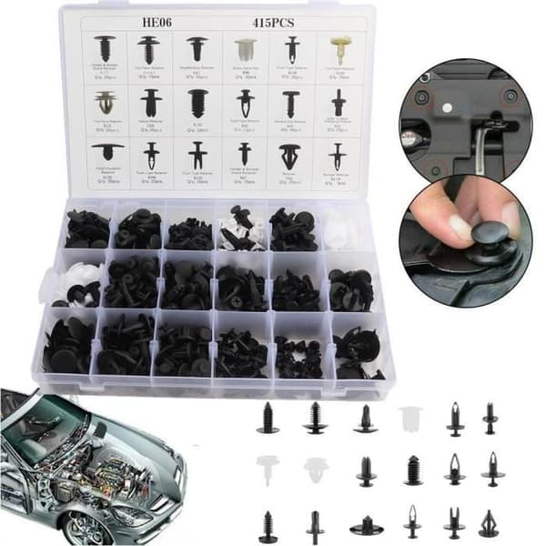 415 st Bil Auto Nit Stötfångare Dörrpanel Clip Retainer Fästklämmor Trim -ABI