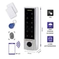 Miniatyrbillede 4 af 5: Qoltec 52448 Kodelås TITAN med fingeraftrykslæser | RFID | BT 4.0 | Kode | Kort | nøglesender | Dørklokke | IP68 | EM