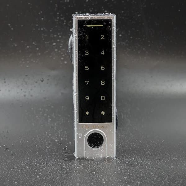 Qoltec 52448 Kodelås TITAN med fingeraftrykslæser | RFID | BT 4.0 | Kode | Kort | nøglesender | Dørklokke | IP68 | EM