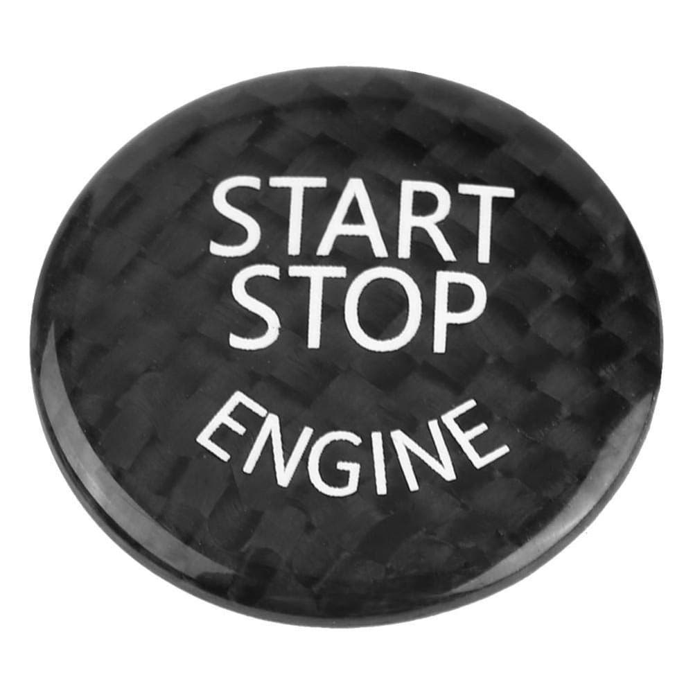 Carbon Fiber Sticker Car Engine Start Stop Button Switch Cover For BMW X1 X3 X5