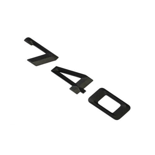 BMW 740 Rear Lettering For Lid Trunk, Badge, Emblem, 7 Series, Matt Black