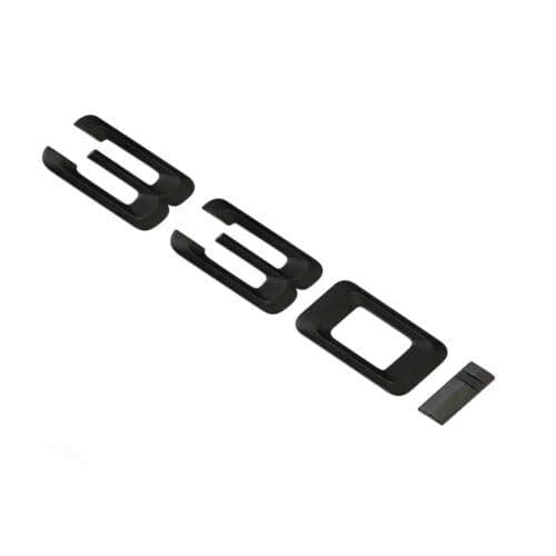 BMW 330i Rear Lettering For Lid Trunk, Badge, Emblem, 3 Series, Matt Black