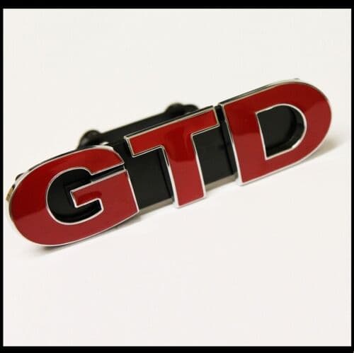Red GTD Front Grill Badge Emblem For VW Golf MK6 MK7 MK7.5 MK8 Mark 6 7 8 GT TDI