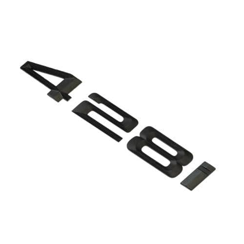 BMW 428i Rear Lettering For Lid Trunk, Badge, Emblem, 4 Series, Matt Black