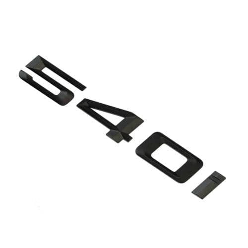 BMW 540i Rear Lettering For Lid Trunk, Badge, Emblem, 5 Series, Matt Black