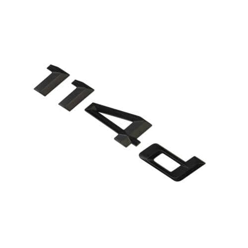 BMW 114d Rear Lettering For Lid Trunk, Badge, Emblem, 1 Series, Matt Black