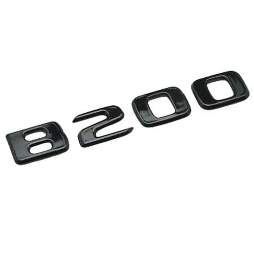 Gloss Black B200 Car Letter Number Rear Boot Badge Emblem For Mercedes Benz
