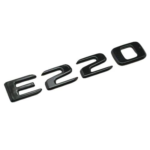 Gloss Black E220 Car Letter Number Rear Boot Badge Emblem For Mercedes Benz