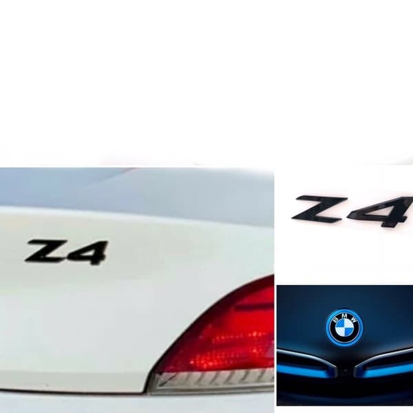 Z4 Letter Trunk Tailgate Gloss Black Badge Rear Emblem Sticker for BMW Z4