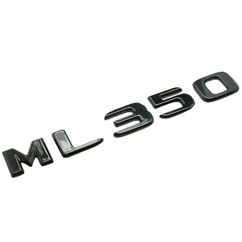 Gloss Black ML350 Car Letter Number Rear Boot Badge Emblem For Mercedes Benz