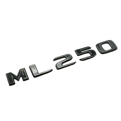 Gloss Black ML250 Car Letter Number Rear Boot Badge Emblem For Mercedes Benz