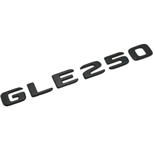 Matt Black GLE250 Car Letter Number Rear Boot Badge Emblem For Mercedes Benz