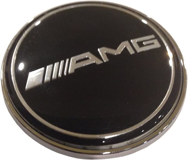 Mercedes Benz AMG Black Badge Bonnet Emblem 57mm