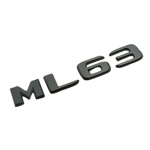 Matt Black ML63 Car Letter Number Rear Trunk Boot Badge Emblem For Mercedes Benz