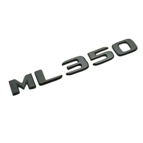 Matt Black ML350 Car Letter Number Rear Boot Badge Emblem For Mercedes Benz
