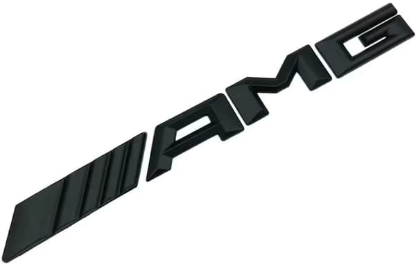 Mercedes AMG Black Front Matte Grille Badge Emblem A C E Class CLA CLS A45 E63 C45