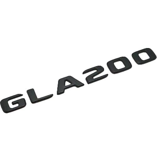 Matt Black GLA200 Car Letter Number Rear Boot Badge Emblem For Mercedes Benz