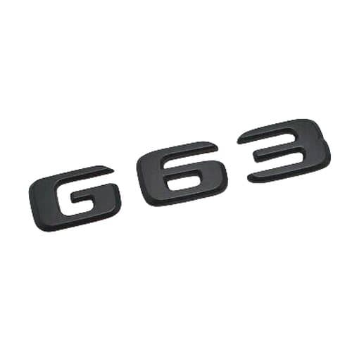 Matt Black G63 Car Letter Number Rear Trunk Boot Badge Emblem For Mercedes Benz