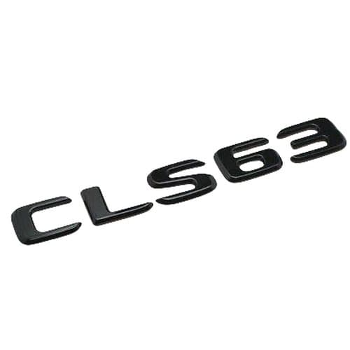 Gloss Black CLS63 Car Letter Number Rear Boot Badge Emblem For Mercedes Benz