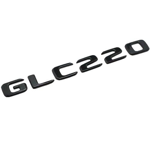 Gloss Black GLC220 Car Letter Number Rear Boot Badge Emblem For Mercedes Benz