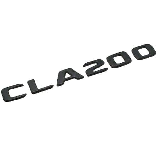 Matt Black CLA200 Car Letter Number Rear Boot Badge Emblem For Mercedes Benz