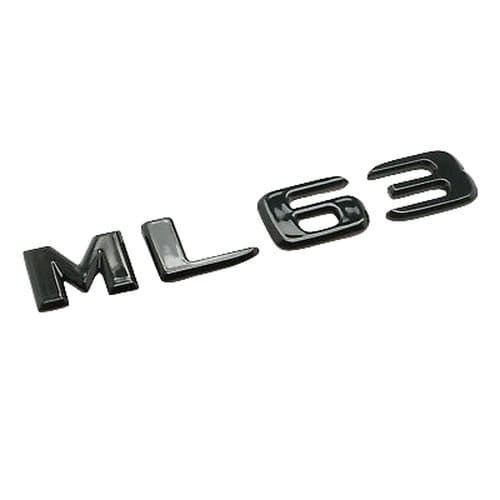 Gloss Black ML63 Car Letter Number Rear Boot Badge Emblem For Mercedes Benz