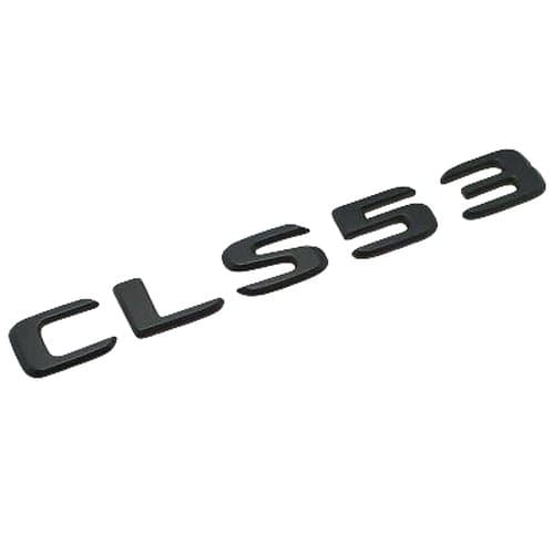 Matt Black CLS53 Car Letter Number Rear Boot Badge Emblem For Mercedes Benz