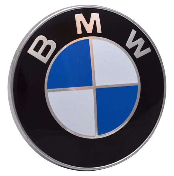 BMW 74mm White/Blue Grill Badge Bonnet Emblem