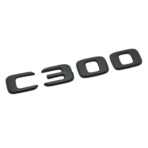 Matt Black C300 Car Letter Number Rear Trunk Boot Badge Emblem For Mercedes Benz