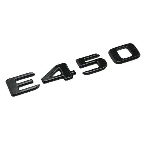 Gloss Black E450 Car Letter Number Rear Boot Badge Emblem For Mercedes Benz