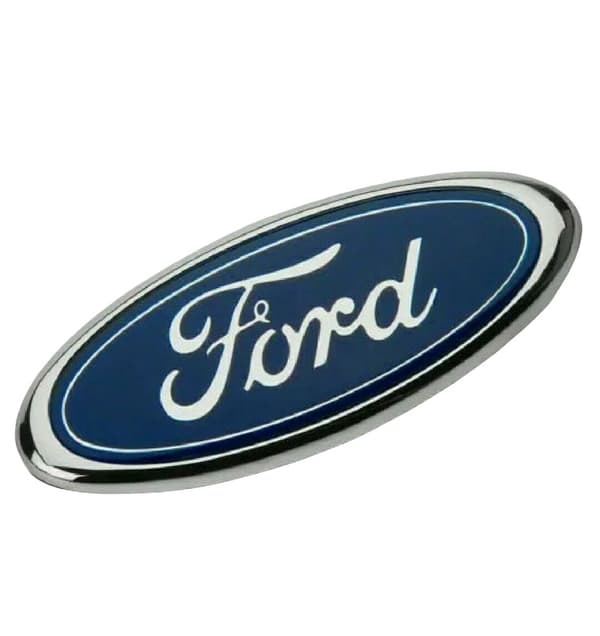 Ford Badge Oval Blue/Chrome 150mm x 60m Rear Emblem Focus Mondeo Transit