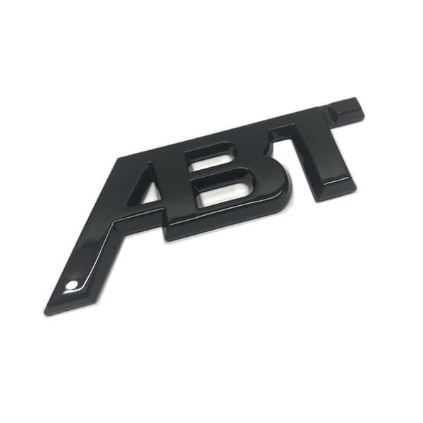 ABT Gloss Black Front Grill Badge Emblem Boot