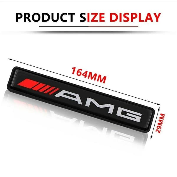 Universal For Mercedes E C A Class Car Front Grille Badge AMG LED Light Luminous