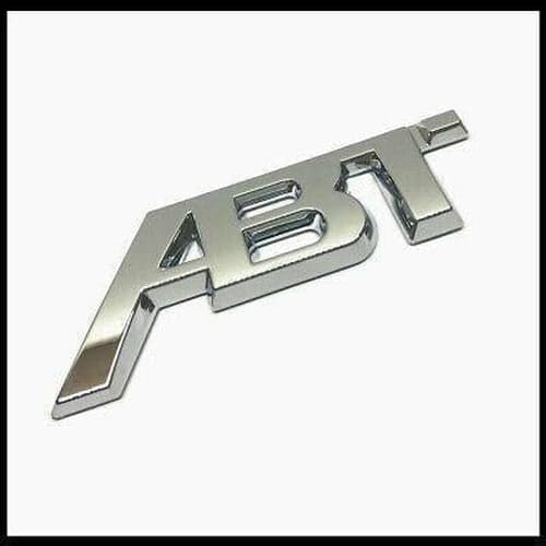 Chrome ABT Tuning Sticker Rear Boot Emblem Badge Trunk Lid
